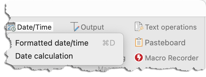 Date & time related macro functions