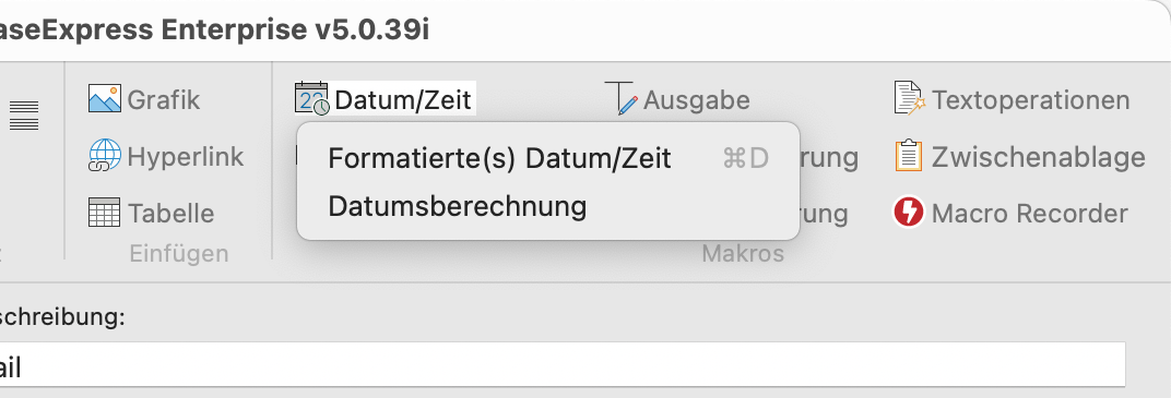 Datum- und zeitbezogene Makrofunktionen