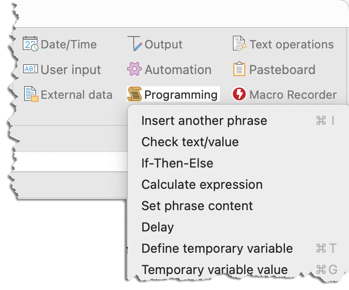 Programming macros