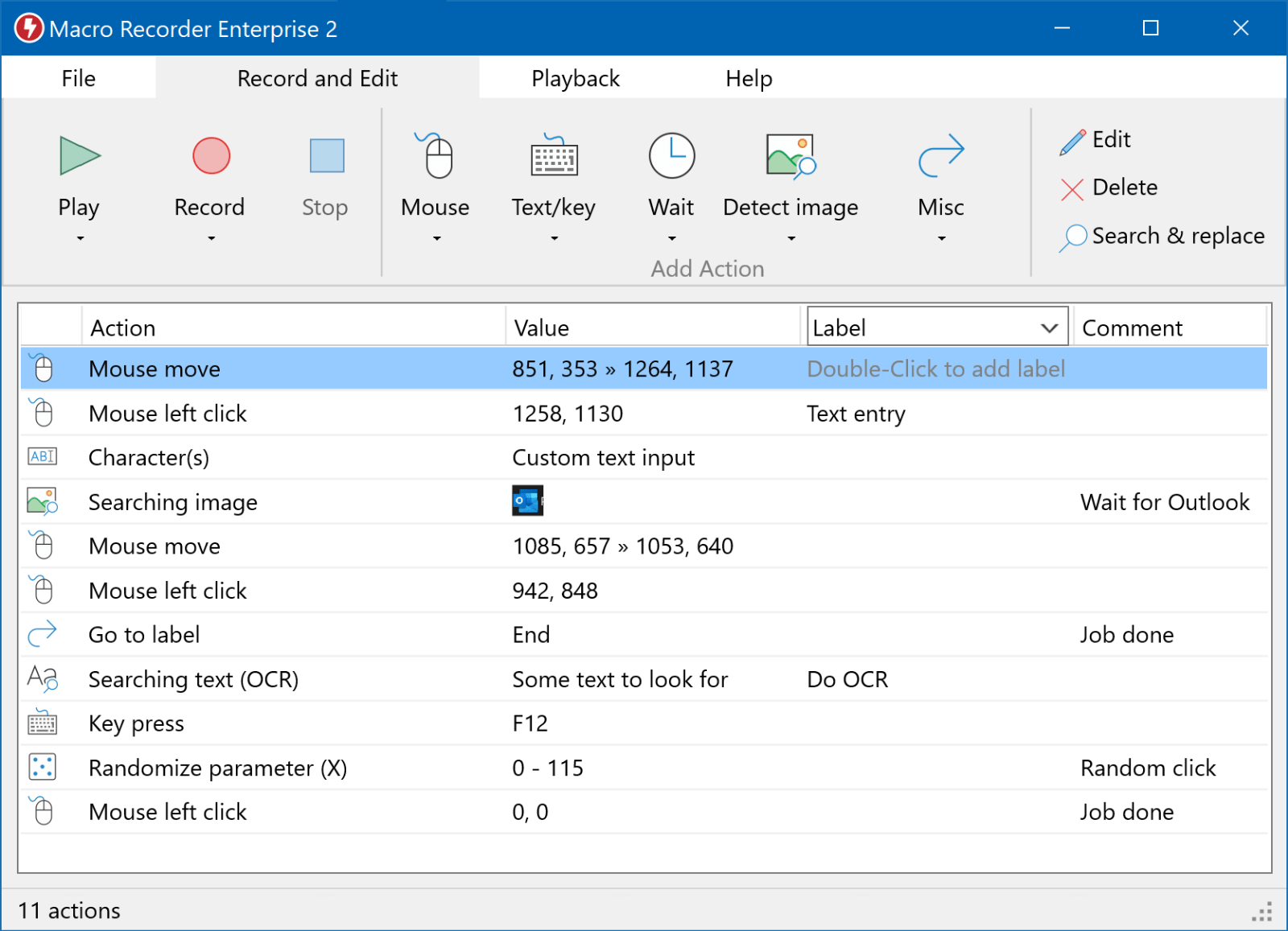 The Mosue Recorder records mouse actions to control programs..