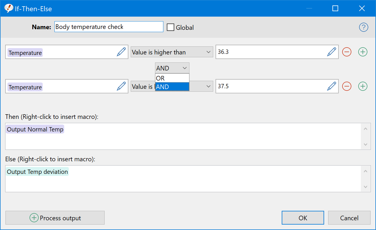 If-then-else conditional statements