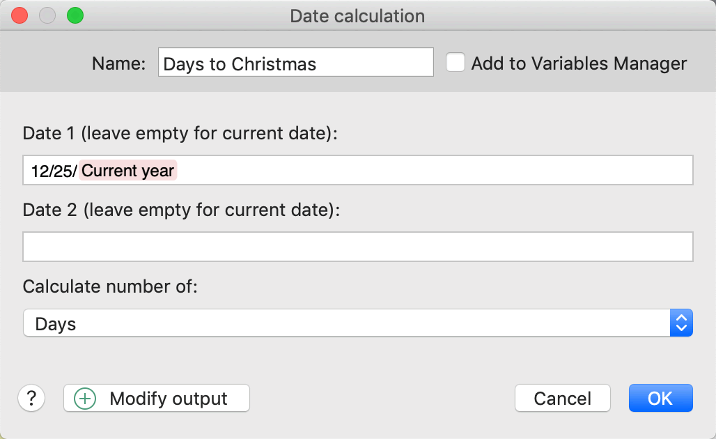 Date calculation